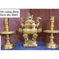 Bộ Đỉnh Lư Đồng Thờ Cúng Cao Cấp QVT