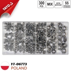 Bộ đinh ốc không gỉ tổng hợp 300 chi tiết Yato YT-06773