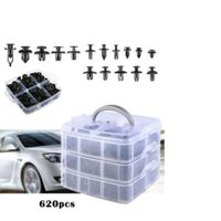Bộ Đinh Tán, Chốt Vít, Nở Vít Nhựa, ốc nhựa Dành Cho Xe Ô Tô 620 chi tiết đa dụng dành cho thợ sửa xe chuyên nghiệp