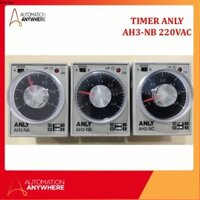 BỘ ĐỊNH THỜI TIMER ANLY AH3-NB 220VAC đế pf083a