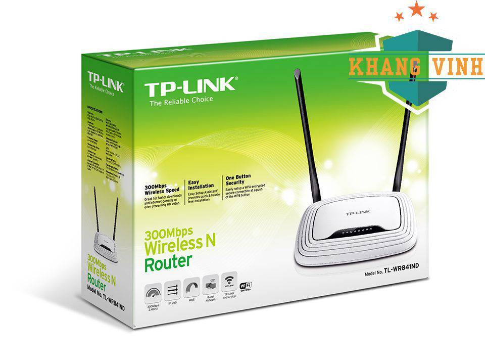 Bộ định tuyến TP-LINK 300Mbps, 2.4Ghz TL-WR841ND