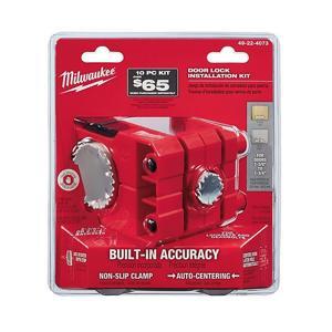 Bộ định vị khoan khóa cửa bao gồm lưỡi khoét lỗ Milwaukee 49-22-4063