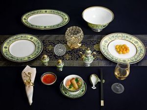 Bộ đồ ăn 6 người Á 40 sản phẩm – Hoàng Cung – Hoàng Liên