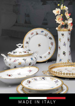 Bộ đồ ăn Fruit Flower Hoàng gia Italy 199.23F - 23 món