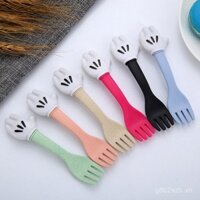 Bộ đồ ăn sáng tạo cho trẻ em, bộ nĩa thìa, nĩa lúa mì, đồ ăn bổ sung cho bé, quà tặng sáng tạo