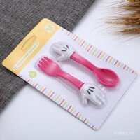 Bộ đồ ăn sáng tạo cho trẻ em, bộ nĩa thìa, nĩa lúa mì, đồ ăn bổ sung cho bé, quà tặng sáng tạo