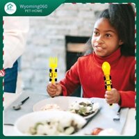 Bộ đồ ăn trên ô tô trẻ em máy ủi máy xúc xẻng 3 bộ dao kéo Bộ đồ ăn trẻ em 【Wyoming060】