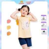 Bộ đồ ba lỗ bé gái ARDILLA chất liệu Cotton thoáng mát in hình dễ thương KB5400BBL