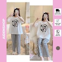 Bộ đồ bầu dễ thương sau sinh Aidenshop đồ bộ sau sinh mặc nhà