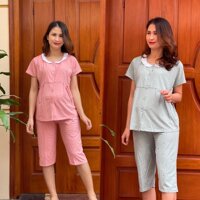 Bộ đồ bầu NGỐ mặc trước và sau sinh hình SAO, phong cách Hàn Quốc mặc nhà và sau sinh BL812 - BL812 ngẫu nhiên