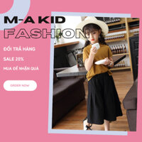 Bộ Đồ Bé Gái Áo Thun Cánh Dơi Quần Ống Rộng Chất Liệu Cotton Cao Cấp, Size 15-45kg