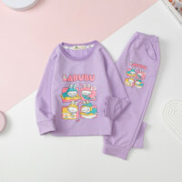 Bộ đồ bé gái, bộ nỉ da cá Labubu cho bé gái 2-10 tuổi (11-30kg) LITIBABY. Chất nỉ da dày dặn, mềm mịn, thấm hút mồ hôi