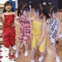 Bộ Đồ Bé Gái Cột Dây Quần Bí