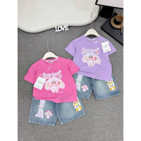 BỘ ĐỒ BÉ GÁI QUẦN BÒ ÁO COTTON MỀM MÁT SIZE 10-30kg