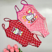 Bộ Đồ Bơi 2 Dây 0169/539 Bé Gái Hình Hello Kitty Xinh Từ 2-8 Tuổi