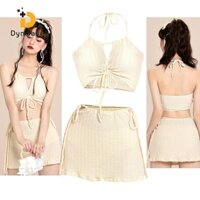 Bộ Đồ Bơi 3 Mảnh Mềm Mại Thời Trang Mùa Hè Cho Nữ