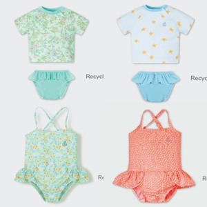 Bộ Đồ Bơi Bé Gái Áo Lửng Lan Hạnh 22004