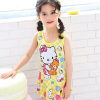 Bộ đồ bơi bé gái Hello Kitty mẫu mới hè 2019 size cho bé 3-5 tuổi( SẴN)