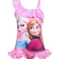 Bộ đồ bơi bé gái hình elsa 3D, đồ bơi bé gái 2-7 tuổi thun co giản mềm mịn