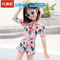 Bộ Đồ Bơi Bé Gái YLIKE 3-12 Tuổi Đồ Bơi Trẻ Em 1 Mảnh