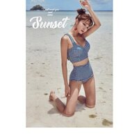 Bộ đồ bơi - Bikini hoạ tiết caro trẻ trung sexy