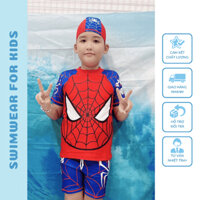 Bộ Đồ Bơi Cho Bé Trai Siêu Nhân Nhện Spiderman Thiết Kế Quần Và Áo Rời Nhân Vật Hoạt Hình Ngộ Nghĩnh Khoẻ Khoắn