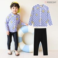 Bộ đồ bơi giữ nhiệt cho trẻ em Bộ đồ lặn dài tay cho bé trai Bộ đồ bơi chống nắng Đồ bơi họa tiết hướng dương dễ thương Rash Guard Quần legging 2p