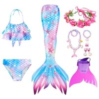 Bộ Đồ Bơi Hóa Trang Nàng Tiên Cá Xinh Xắn Cho Bé Gái