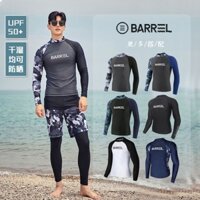 Bộ Đồ Bơi Lặn Dài Tay Chống Nắng Mau Khô Size Lớn Phong Cách Mới Cho Nam