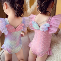 Bộ đồ bơi một mảnh mùa hè cho bé gái Bộ đồ bơi nàng tiên cá phong cách phương Tây Bộ đuôi xẻ