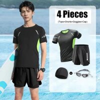 Bộ đồ bơi nam | Thân cây chân vuông chống vỡ + Bộ đồ lặn lướt sóng + Phụ kiện lặn HH199