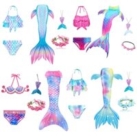 Bộ Đồ Bơi Nàng Tiên Cá 5 Món Cho Bé Gái