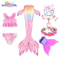Bộ Đồ Bơi Nàng Tiên Cá Dễ Thương Cho Bé Gái