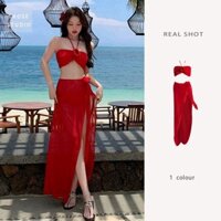 Bộ Đồ bơi nữ Bikini đỏ thon gọn gợi cảm