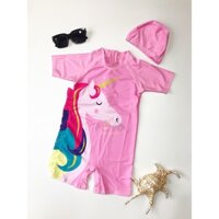 Bộ đồ bơi nữ ngựa hồng pony dễ thương-pOpokids