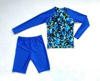 Bộ Đồ Bơi Quần Lửng Áo Dài Tay Nữ Size 45 Đến 72 KG - Chat Shop Gửi Màu - XL