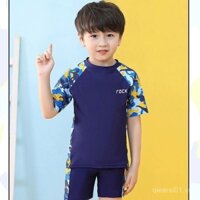 Bộ đồ bơi trẻ em bé trai 2 mảnh, kiểu boxer, size nhỏ-vừa-lớn, thời trang đi biển mùa hè, đồ bơi nam chuyên nghiệp