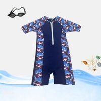 Bộ đồ bơi trẻ em PN kids cao cấp - Đồ bơi body lửng cộc tay thời trang cho bé trai từ 12kg đến 28kg
