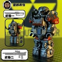 Bộ đồ bức xạ dành cho người lính đặc nhiệm quân sự Lego của bên thứ ba T60 Power Exoskeleton Mecha lắp ráp khối xây dựng nhân vật phản diện