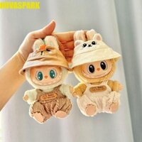 Bộ đồ búp bê Labubububuku ngồi NOVASPARK, Khăn búp bê thời gian Bunny Baby Bear Labububupu, Bộ sưu tập quần áo hồng sáng tạo Quần áo búp bê sang trọng 17cm Quà tặng trẻ em