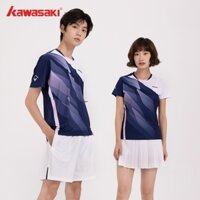 Bộ đồ cầu lông chuyên nghiệp Kawasaki 2024 K1C02-B2972 & K1C02-B1972 Áo thun ngắn tay thể thao nam nữ thấm mồ hôi và thoáng khí