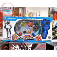 Bộ đồ chơi 4 con quay Beyblade 2 tay cầm chính hãng