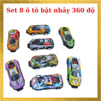 Bộ đồ chơi 8 xe ô tô bật nhảy 360 độ