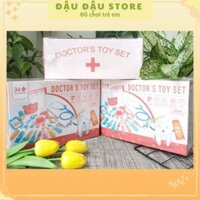 Bộ Đồ Chơi Bác Sĩ Bằng Gỗ đầy đủ chi tiết cho bé - Đồ Chơi Nhập Vai- Hướng Nghiệp- Bé tập làm bác sỹ Đậu Đậu Store