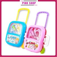 Bộ Đồ Chơi Bác Sĩ Cho Bé Hình Vali Kéo Có Nhạc và Đèn Nhựa Đẹp Hàng Cao Cấp (tặng kèm pin)