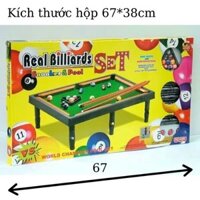 Bộ đồ chơi bàn Bi a Real Billiards mẫu mới cỡ lớn