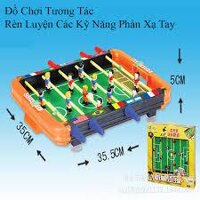 Bộ đồ chơi bàn bi lắc khung bàn nhựa 6 tay cầm phiên bản mini