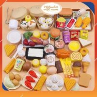 Bộ Đồ Chơi Bánh Bao Nấu Ăn Mini 88 Chi Tiết Cho Trẻ Em Bằng Nhựa Cao Cấp ABS, Đồ Chơi Nấu Ăn Cho Bé 88 Món Thoả Sức