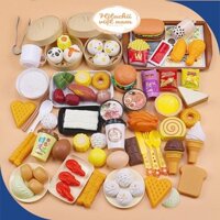 Bộ Đồ Chơi Bánh Bao Nấu Ăn Mini 88 Chi Tiết Cho Trẻ Em Bằng Nhựa Cao Cấp ABS, Đồ Chơi Nấu Ăn Cho Bé 88 Món Thoả Sức