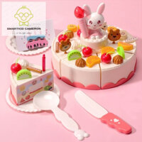 Bộ Đồ Chơi Bánh Sinh Nhật 88 Chi Tiết Cao Cấp Có Đèn, Nhạc Sinh Động Cho Bé